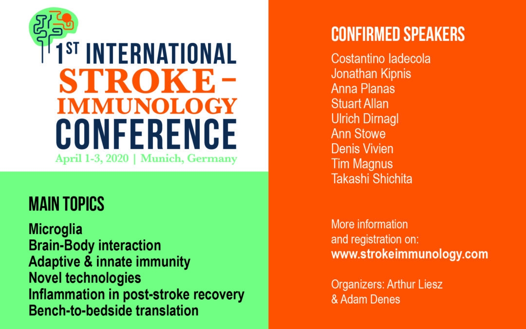 Stroke-Immunology Conference, April 1-3 2020